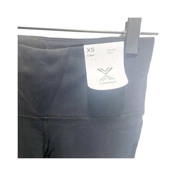 Xersion Capri Pants Studio Legging Size XS Black New With Tag NWT High Waist - Picture 4 of 6
